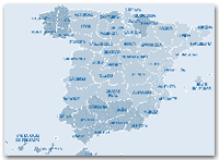 Карта провинций Испании