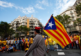 Манифестация в Каталонии