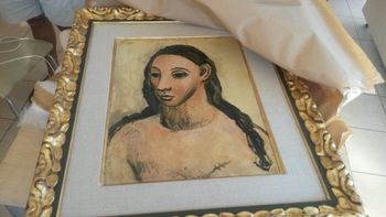Картина Пикассо - Голова молодой женщин