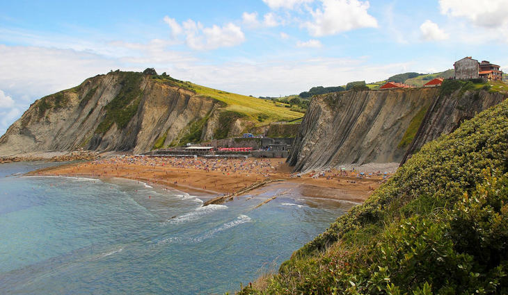 Пляж Зумайя  (Playa de Zumaia), Гипу́скоа, страна Басков